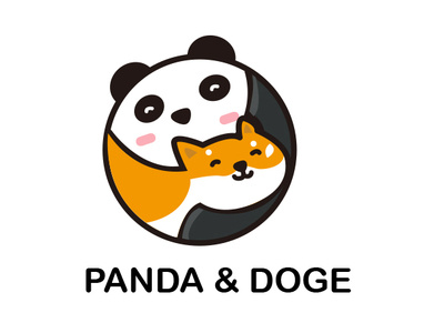 doge and panda logo