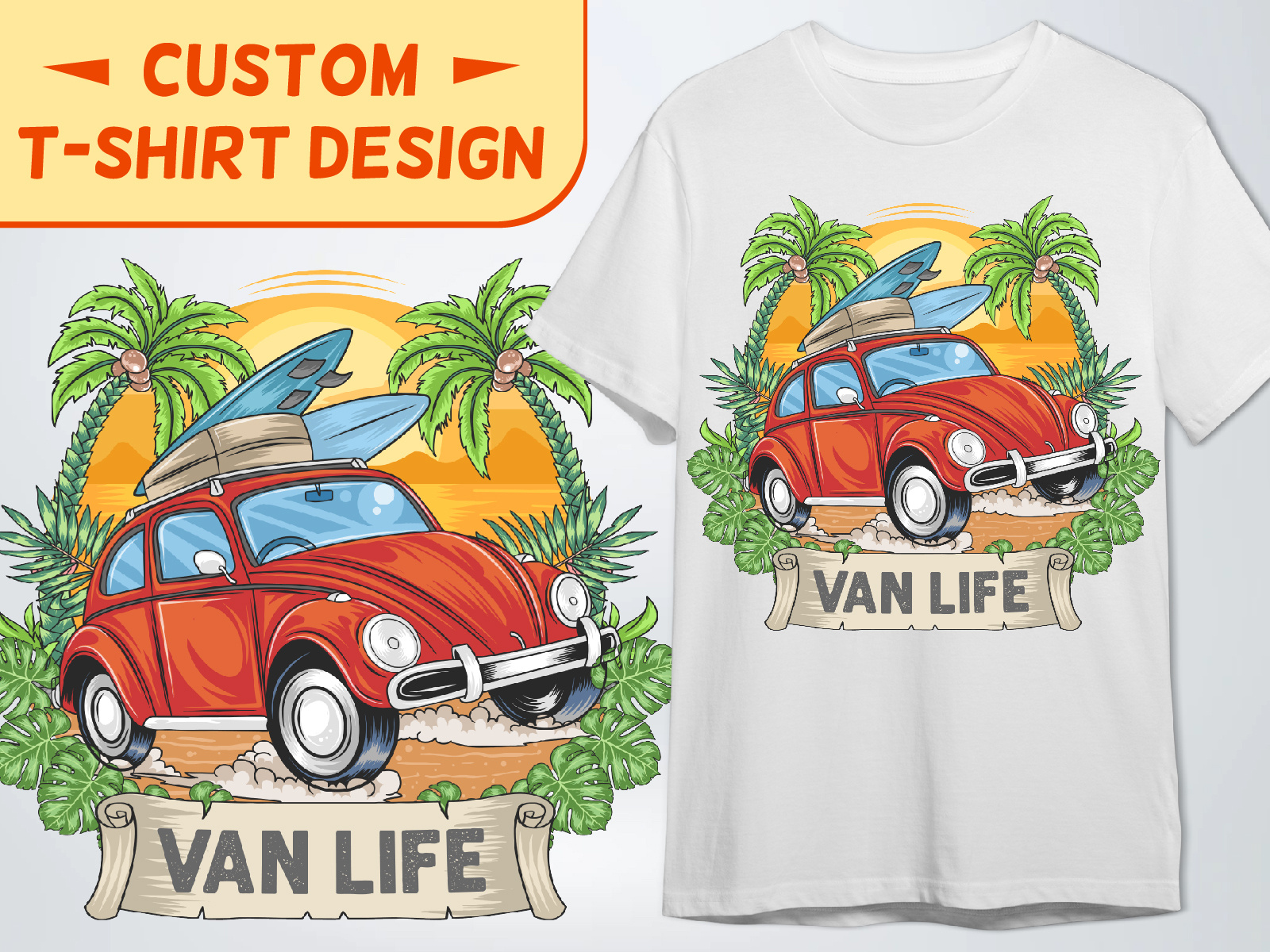 Van Life Custom T Shirt Design By Hamida Begum On Dribbble