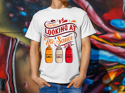 Sauce Boss T-shirt Design best t shirt custom t shirt design funny t shirt hot chilli hot sauce ketchup ketchup bottle sauce t shirt design tomato paste tomato sauce typography t shirt