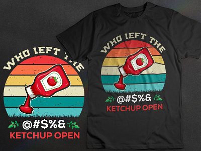 Tomato Ketchup T-shirt Design best t shirt design fruit funny t shirt ketchup t shirt design tomato tomato ketchup vector vegetable