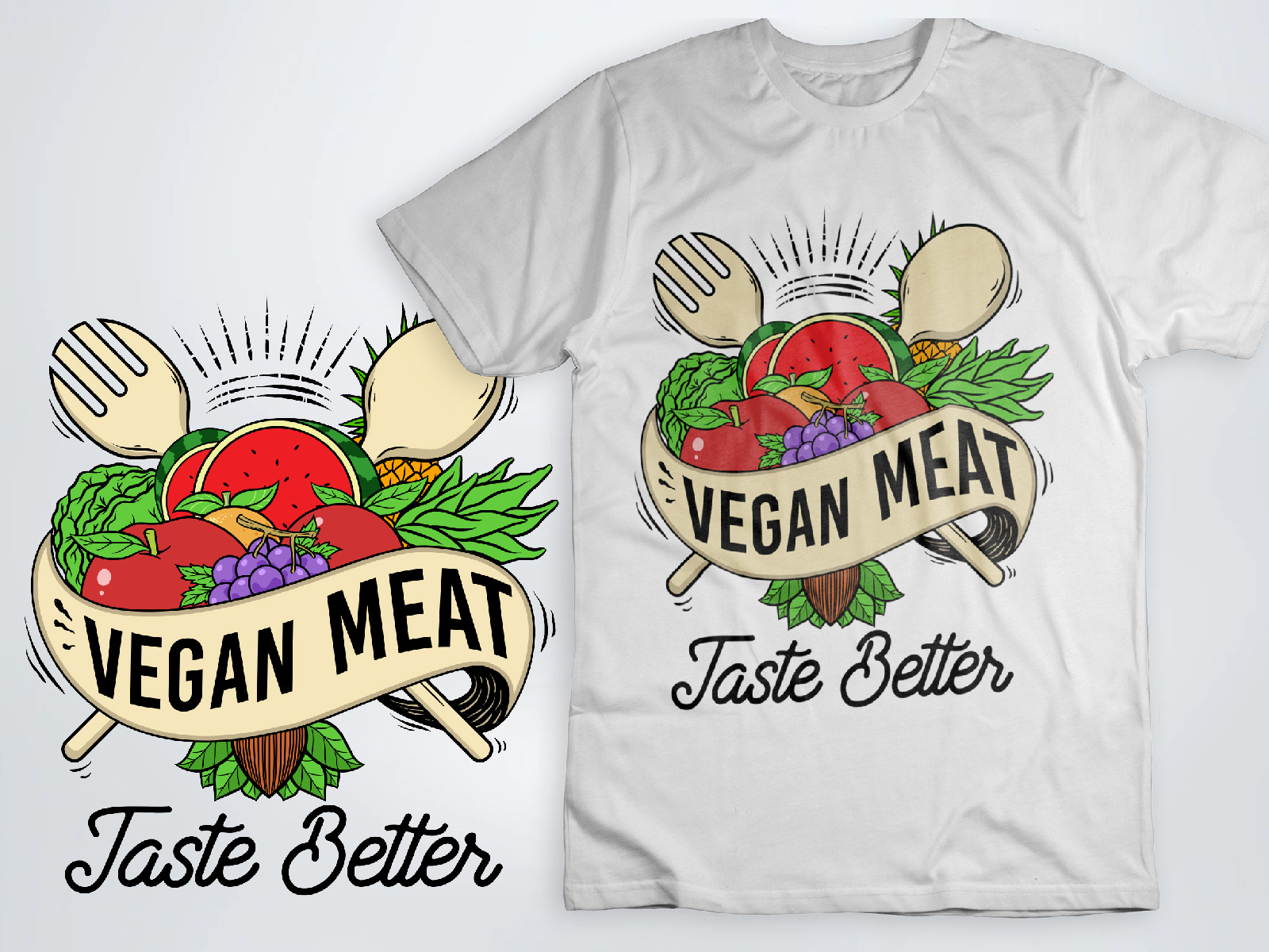 Vegan T Shirt Design By Hamida Begum On Dribbble