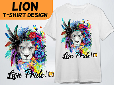 Lion T-shirt Design best t shirt branding design funny t shirt graphic design illustration lion lion t shirt logo t shirt design typography t shirt