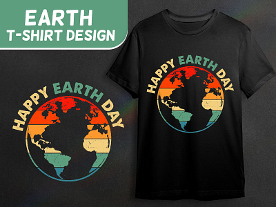 Earth T-shirt Design art best t shirt custom t shirt design earth earth t shirt design hand drawn t shirt design typography t shirt