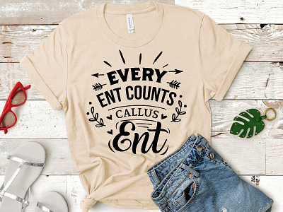 Every Ent Counts T-shirt Design best t shirt custom t shirt design funny t shirt hand drawn illustration logo t shirt design vector
