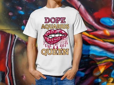 Dove Aquarius Queen T-shirt Design best t shirt custom t shirt design funny t shirt hand drawn illustration logo t shirt design vector
