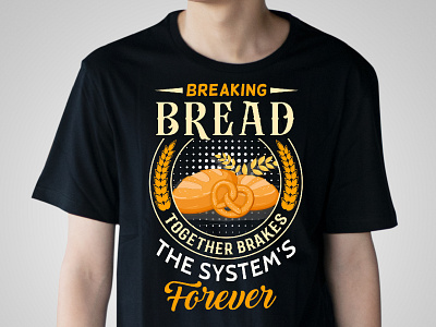 bread T-shirt Design best t shirt custom t shirt design funny t shirt hand drawn illustration logo t shirt design vector