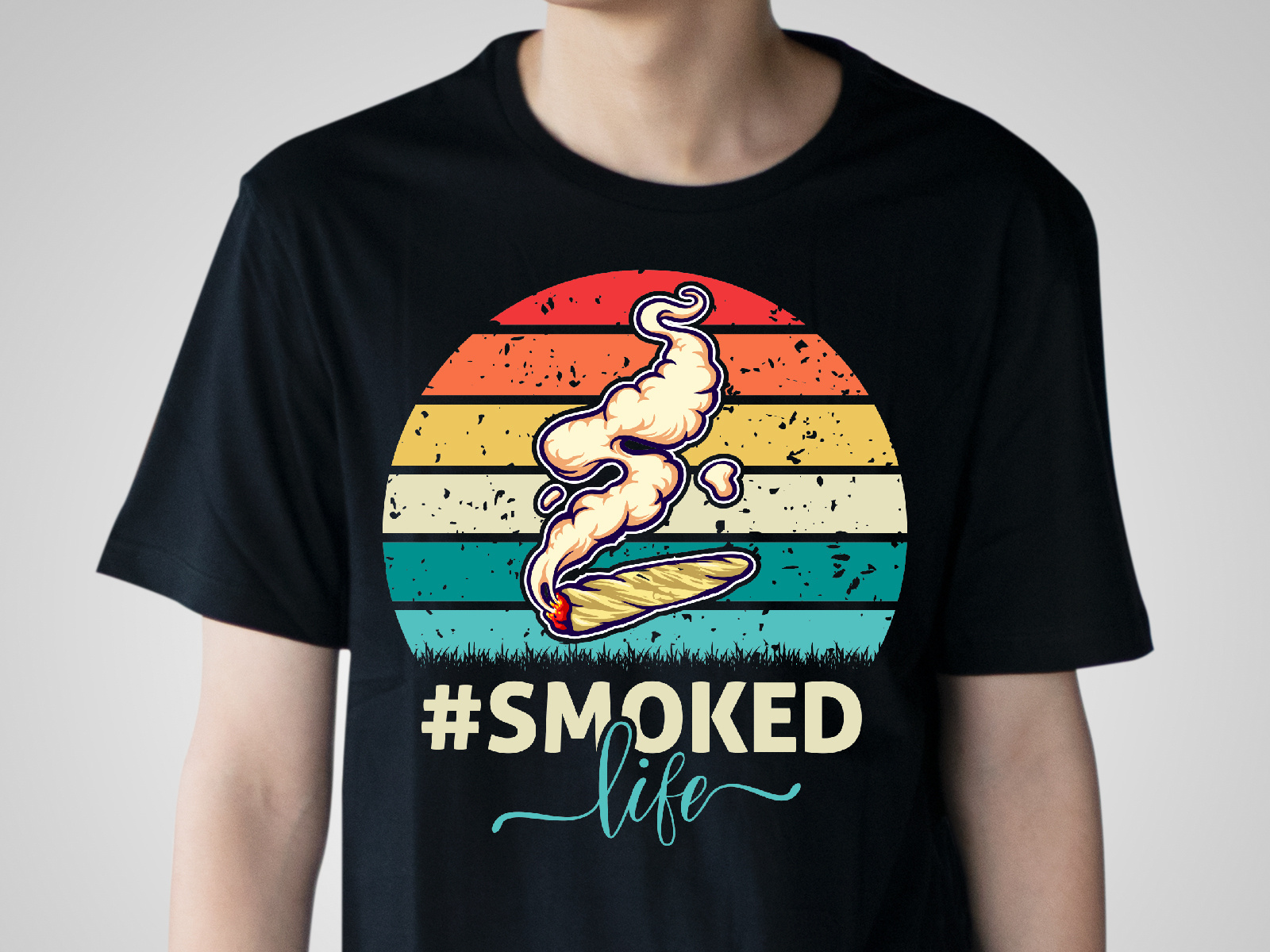 Smoked Life T Shirt Design By Hamida Begum On Dribbble