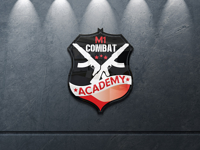 M1 COMBAT ACADEMY LOGO DESIGN creative logo modern design vector