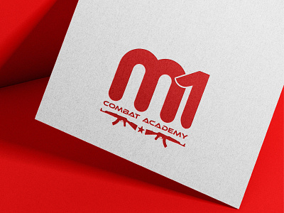 M1 COMBAT ACADEMY BEST LOGO DESIGN academy combat creative logo m1