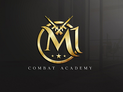 M1 COMBAT ACADEMY LOGO DESIGN creative logo