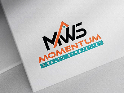 MOMENTUM WEALTH STRATEGIES LOGO letter logo