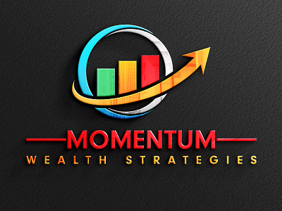 MOMENTUM WEALTH STRATEGIES LOGO DESIGN royal log