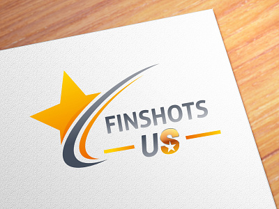 Finshots US Logo food logo design