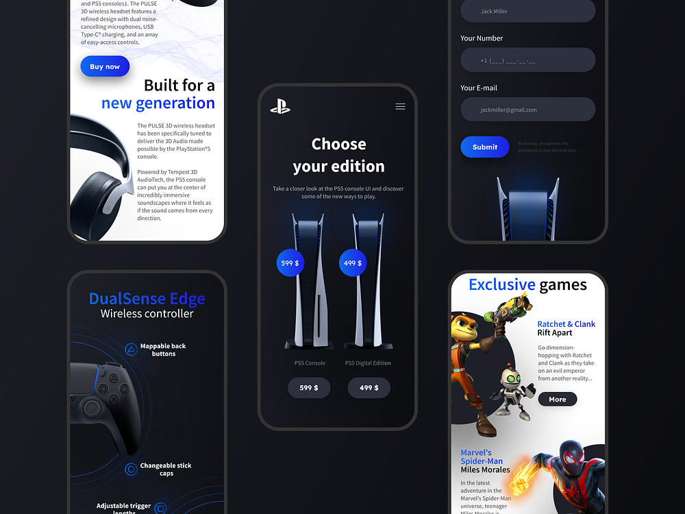 Sony PlayStation 5 mobile version by Anisart_design on Dribbble