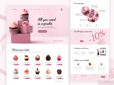 Web Design: Landing page for Bakeshop