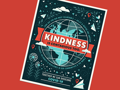 kindness is contagious too coronavirus covid 19 globe inspirational kindness pandemic