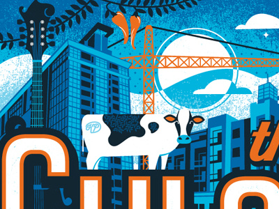 The Gulch- Nashville Neighborhoods Poster series