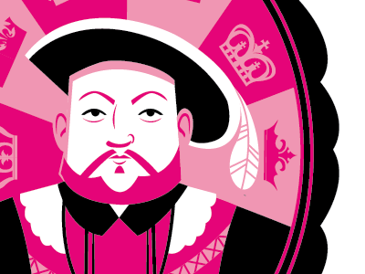 King Henry VIII illustration spot