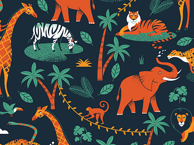 Jungle Pattern animals jungle pattern