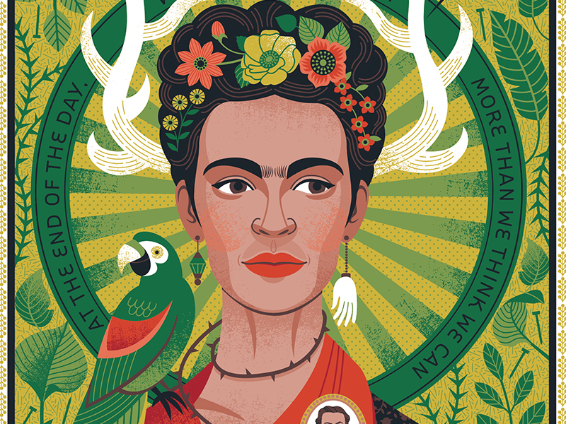 Frida Kahlo Portrait by Lucie Rice on Dribbble
