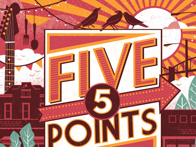 Five Points Poster design five points nashville poster