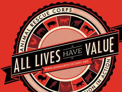 All Lives Have Value animal cats dogs tee design