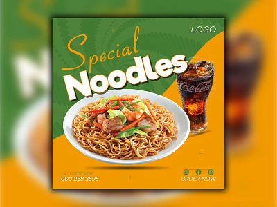 Special Noodles Food Social Media Post Design 3d background design branding brochure design business card design email signature facebook cover design facebook post fast food flyer design food design logo luxury fluid luxury mandala design ornament pattern design roll up banner social media post design stationery web banner