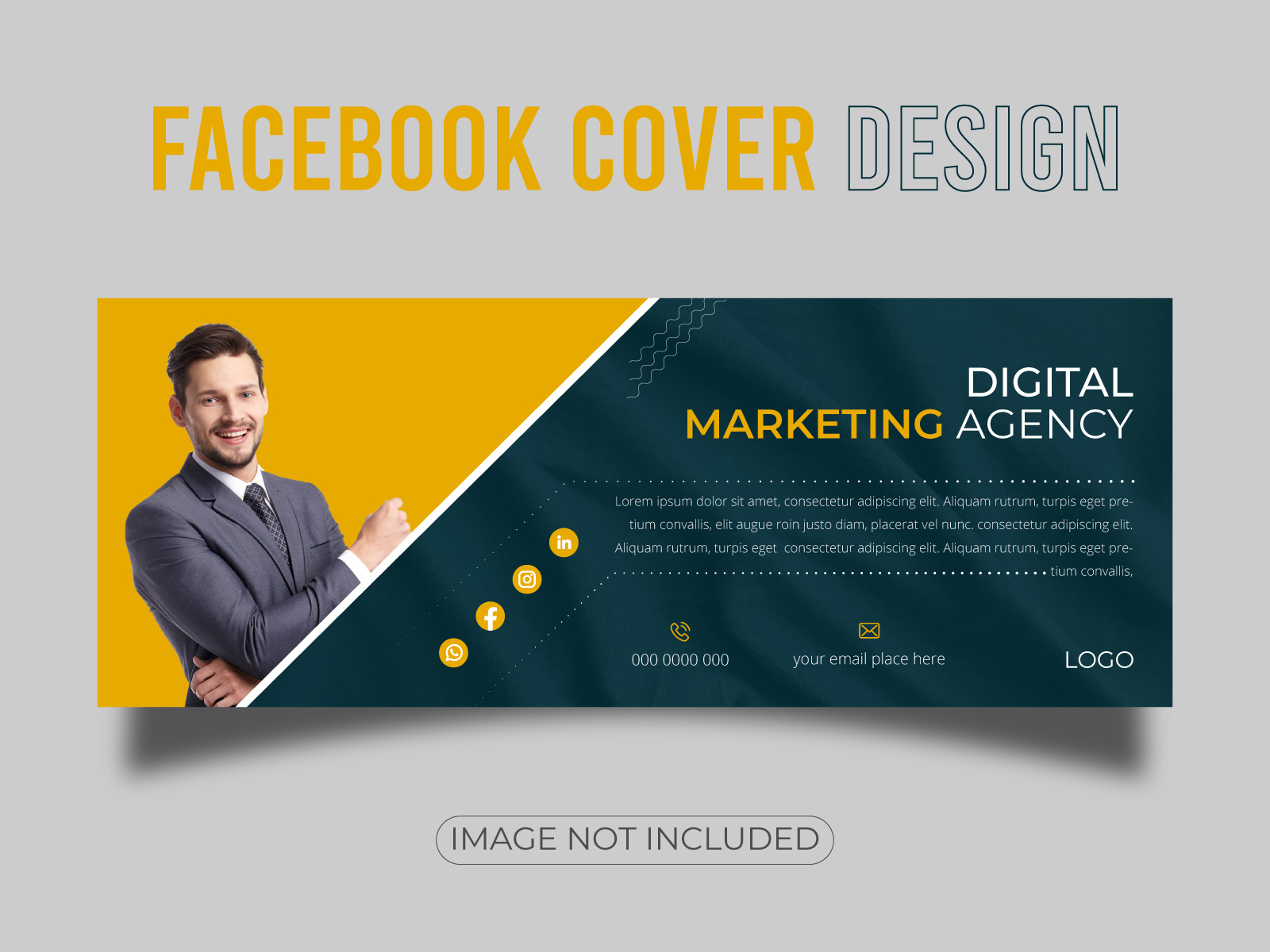 Facebook cover banner template by Gulam Mustofa on Dribbble