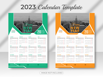 corporate wall calendar design 2023