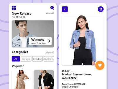 Women's cloths UI kit