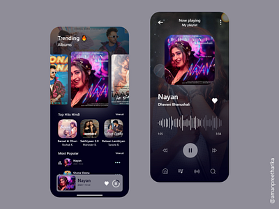 Music Player App UI Design 3d animation app branding design emplate graphic design illustration logo mobileapp motion graphics music musicplayer player poscast typography ui ux vector