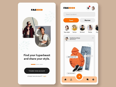 Fashion Marketplace App UI design