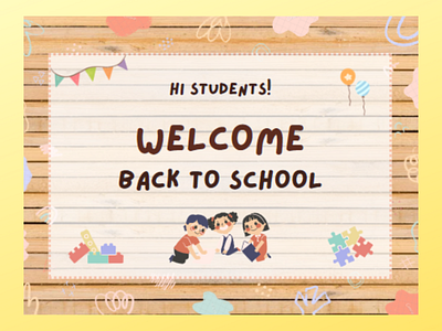 School Template cutedesign design graphic design school templates templates