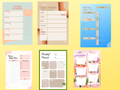 Planner Templates class planner templates daily planner templates design graphic design planner templates templates weekly planner templates