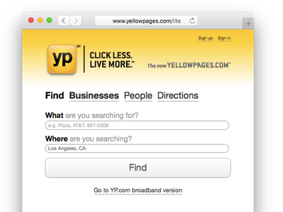 Yp Lite - Business Search