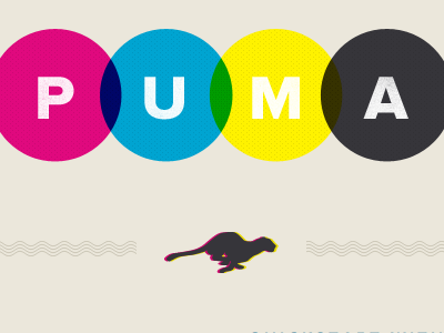 Masthead and Logo for an Upcoming Site That I'm Art Directing black cyan header logo magenta puma yellow