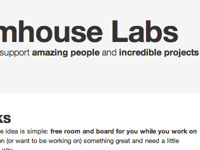 Farmhouse Labs bootstrap ca california farmhouse grey hollywood labs twitter white