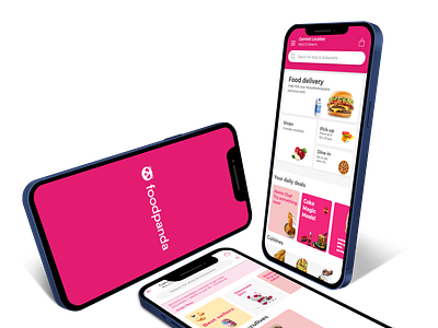 Foodpanda redesigned 2022 3d animation food foodpanda graphic design logo motion graphics ui uiux