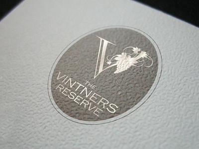Vinters Reserve Logo graphic design logo real estate