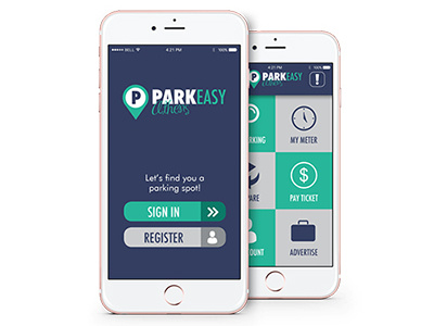 ParkEasy App app graphic design ui ux web development