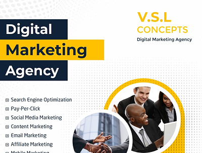 Marketing Agency Advertisement Flyer advertisement flyer digital agency graphic design
