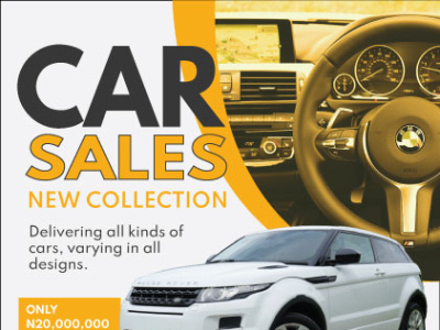 Car Sales Advertisement Flyer branding graphic design lead conversion product flyer sales flyer design