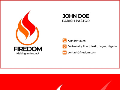 Firedom Business Card advertisement branding business card graphic design logo design