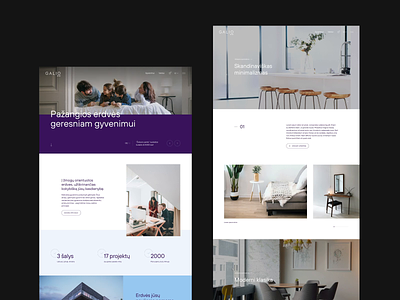 Galio Group website after effects animation branding realestate typography ui ux website