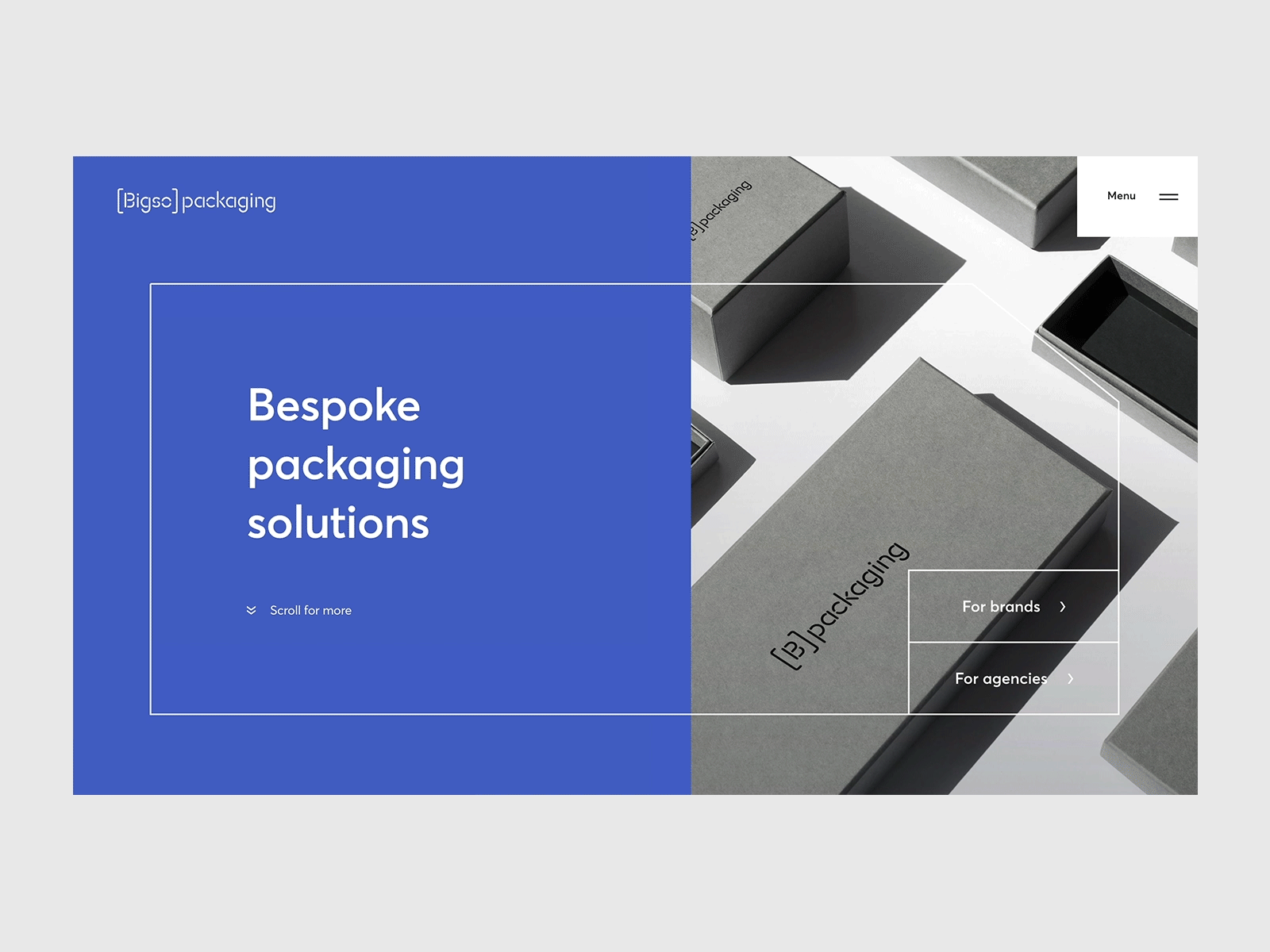 Bigso packaging website