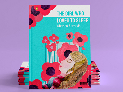 The girl who loves to sleep children illustration childrens books creative design graphic design illustration layout