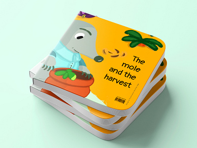 The mole and the harvest branding children book creative design digital illustration graphic design illustration layout