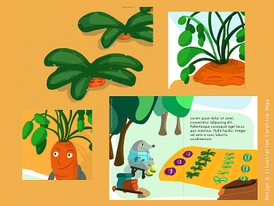 The mole and the harvest children book creative design digital illustration graphic design illustration layout