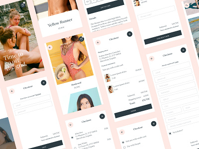 Robin Collection design ecommerce flat mobile ui ux web website