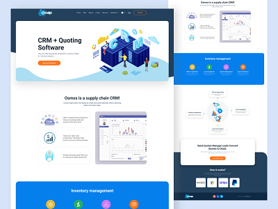 SaaS Website Design analytics b2b b2b website b2c chart crm data analysis data visualization development enterprise management product page productivity project management saas saas product saas website software stats web design